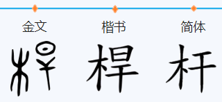 杆字多音字组词