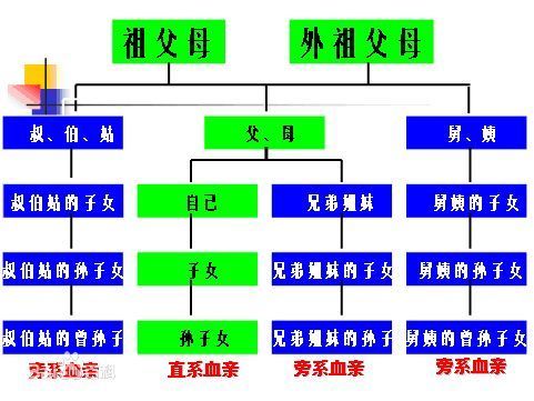 国家来自婚姻法规定中的近亲结婚示意图