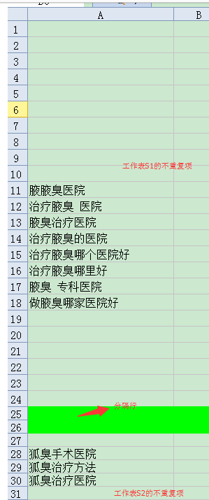 如何查找两个excel表格里面相同的内容，把相同内容放在一起