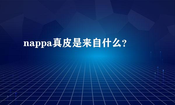 nappa真皮是来自什么？