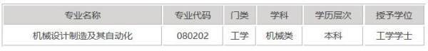 机械设计制造及其自动化属于工程类专业么