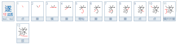 遂在文言文中时什么意思