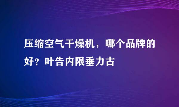 压缩空气干燥机，哪个品牌的好？叶告内限垂力古