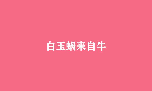 白玉蜗来自牛