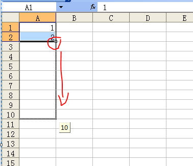 excel中向下充填相同数字和递增数字怎么弄