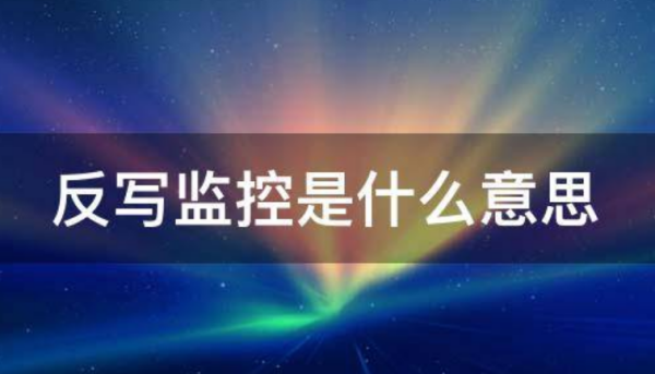 反写监控是什么意思?