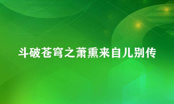 斗破苍穹之萧熏来自儿别传