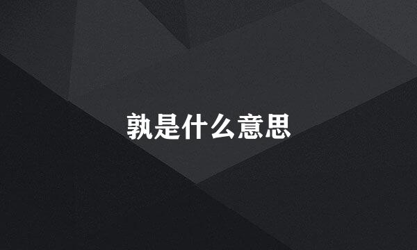 孰是什么意思