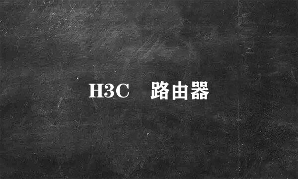 H3C 路由器