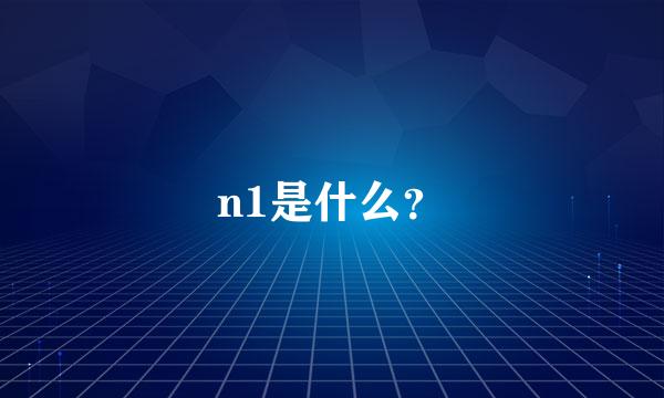 n1是什么？