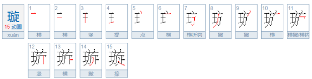 璇字的含义是什么