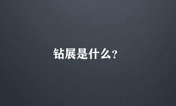 钻展是什么？