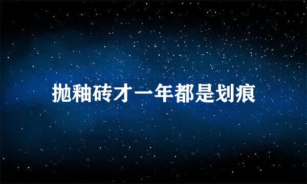 抛釉砖才一年都是划痕