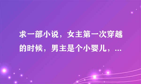 求一部小说，女主第一次穿越的时候，男主是个小婴儿，因为宫乱被女主