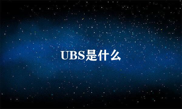 UBS是什么