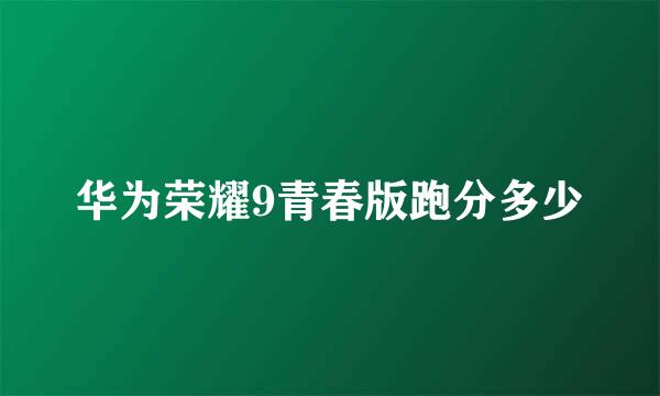 华为荣耀9青春版跑分多少