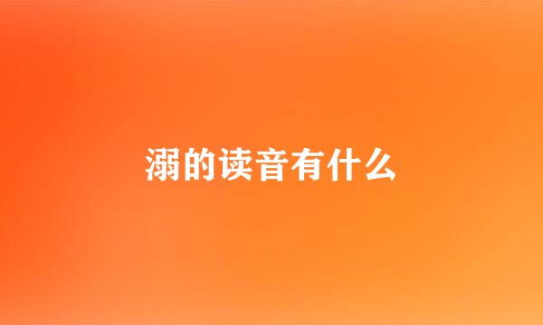 溺的读音有什么