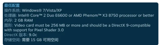 csgo最低配置要求