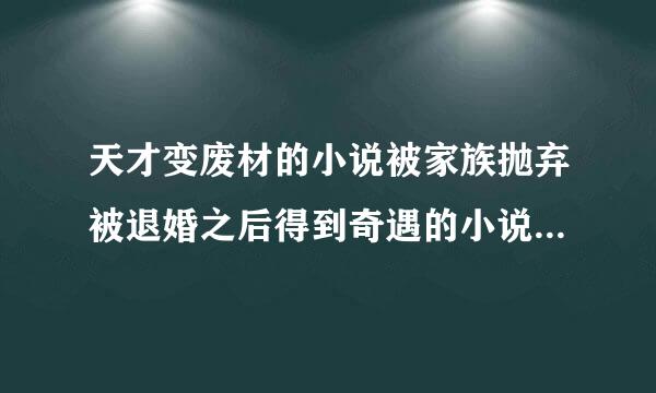 天才变废材的小说被家族抛弃被退婚之后得到奇遇的小说150万字以上