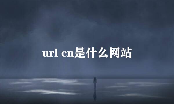 url cn是什么网站