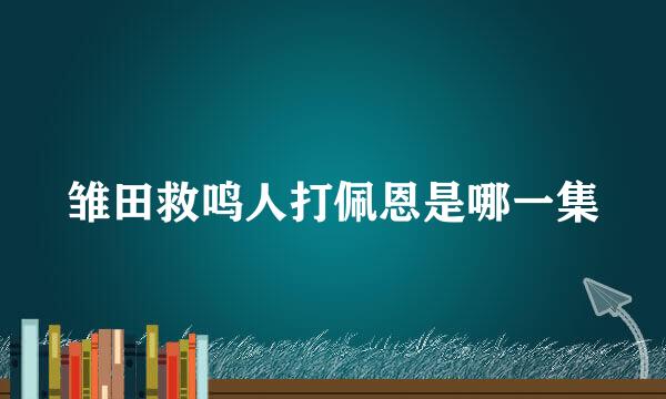 雏田救鸣人打佩恩是哪一集