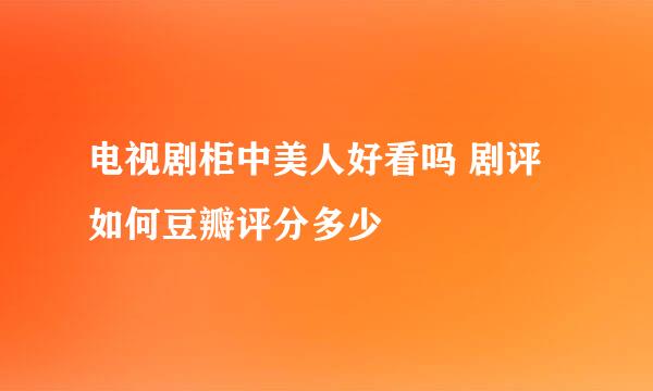 电视剧柜中美人好看吗 剧评如何豆瓣评分多少