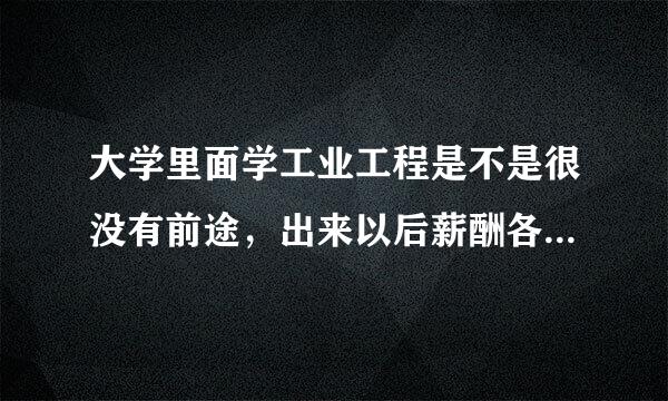 大学里面学工业工程是不是很没有前途，出来以后薪酬各方面待遇都不好？如果要学好工业工程的话要精通什么