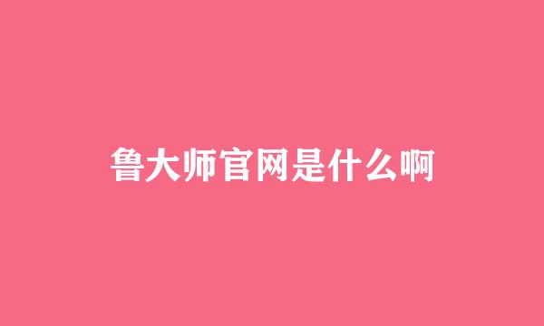 鲁大师官网是什么啊