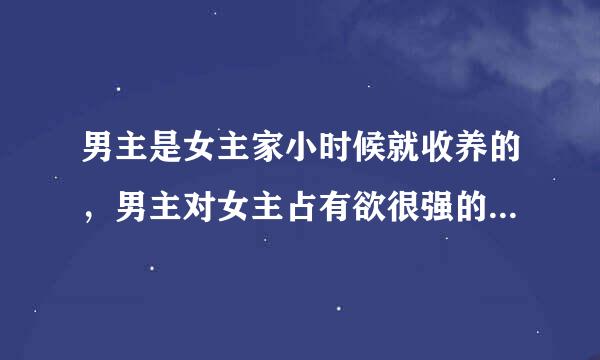 男主是女主家小时候就收养的，男主对女主占有欲很强的小说，你们知道