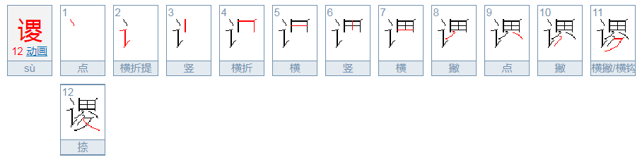 谡怎么读？