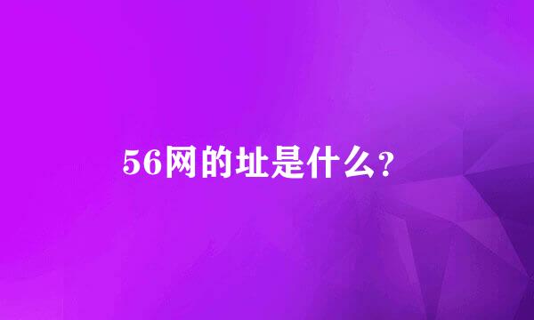 56网的址是什么？