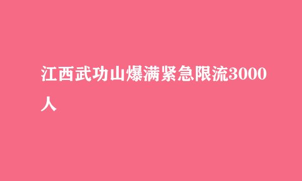 江西武功山爆满紧急限流3000人