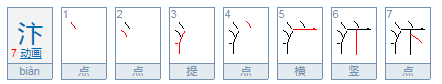 汴怎么读？