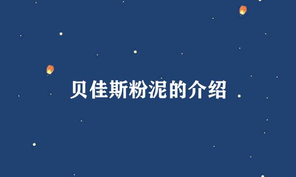 贝佳斯粉泥的介绍