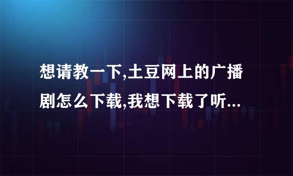 想请教一下,土豆网上的广播剧怎么下载,我想下载了听,最好有具体步骤,拜谢先!~!~!