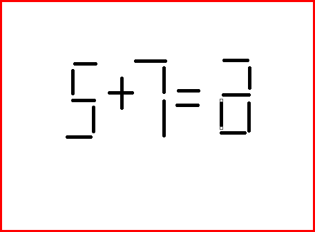 5十7=9移动一根正确答案是什么？