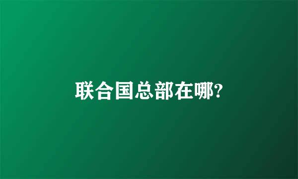 联合国总部在哪?