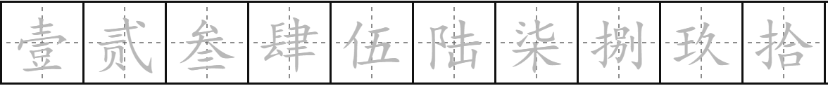 数字大写怎么写