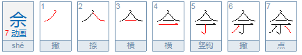 佘怎么读？