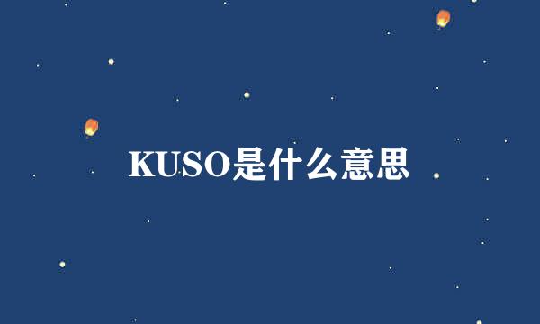 KUSO是什么意思