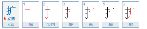 扩的组词