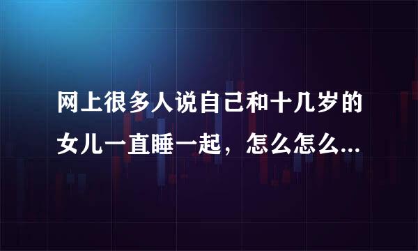 网上很多人说自己和十几岁的女儿一直睡一起，怎么怎么亲密，我觉得是瞎编的，大家觉得呢？