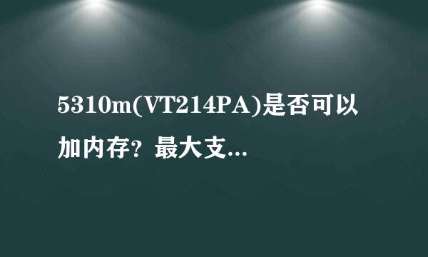 5310m(VT214PA)是否可以加内存？最大支持多少G的内存？