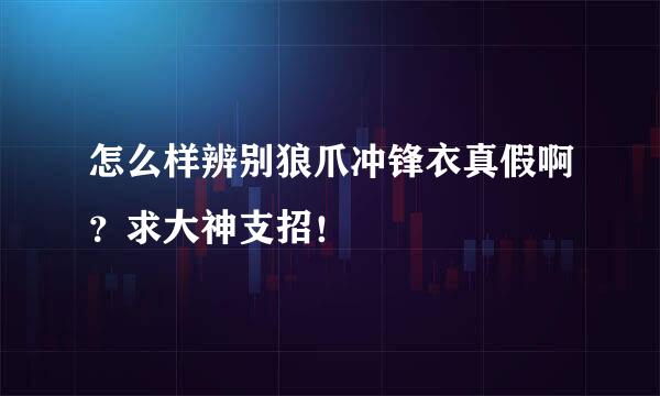 怎么样辨别狼爪冲锋衣真假啊？求大神支招！