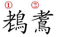 “老鸟”组合成的字念什么