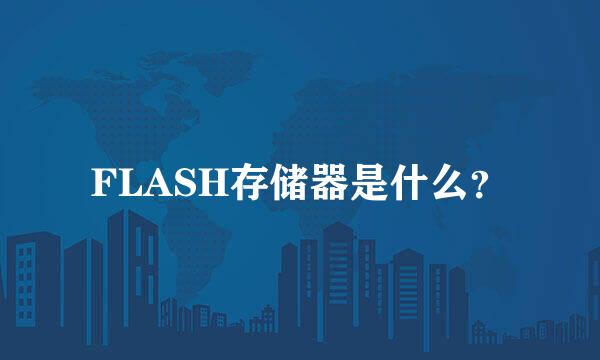 FLASH存储器是什么？