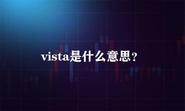 vista是什么意思？