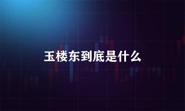 玉楼东到底是什么