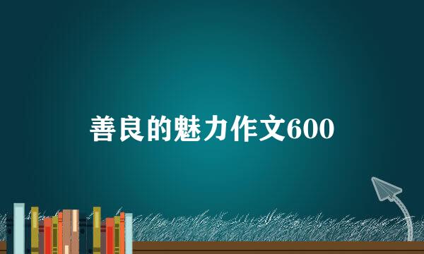 善良的魅力作文600