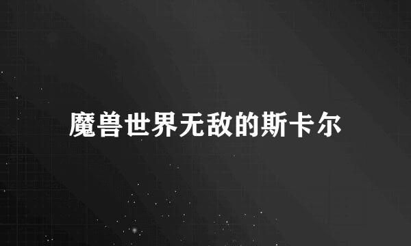 魔兽世界无敌的斯卡尔